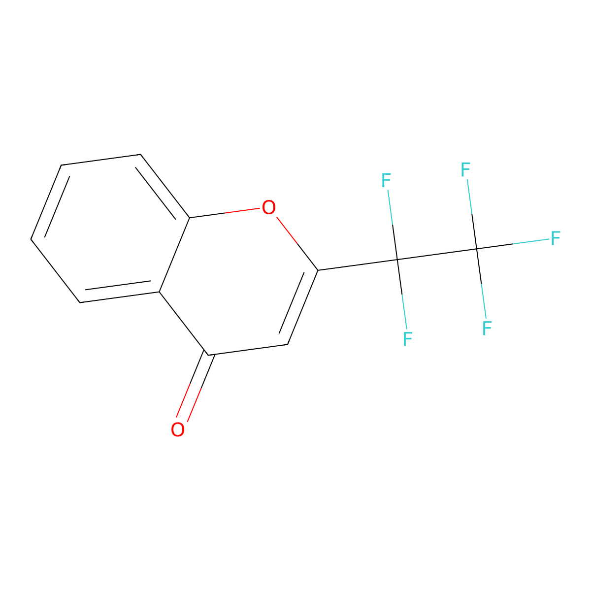 2-(1,1,2,2,2-Pentafluoroethyl)chromen-4-one molecular structure, CAS 327156-05-8