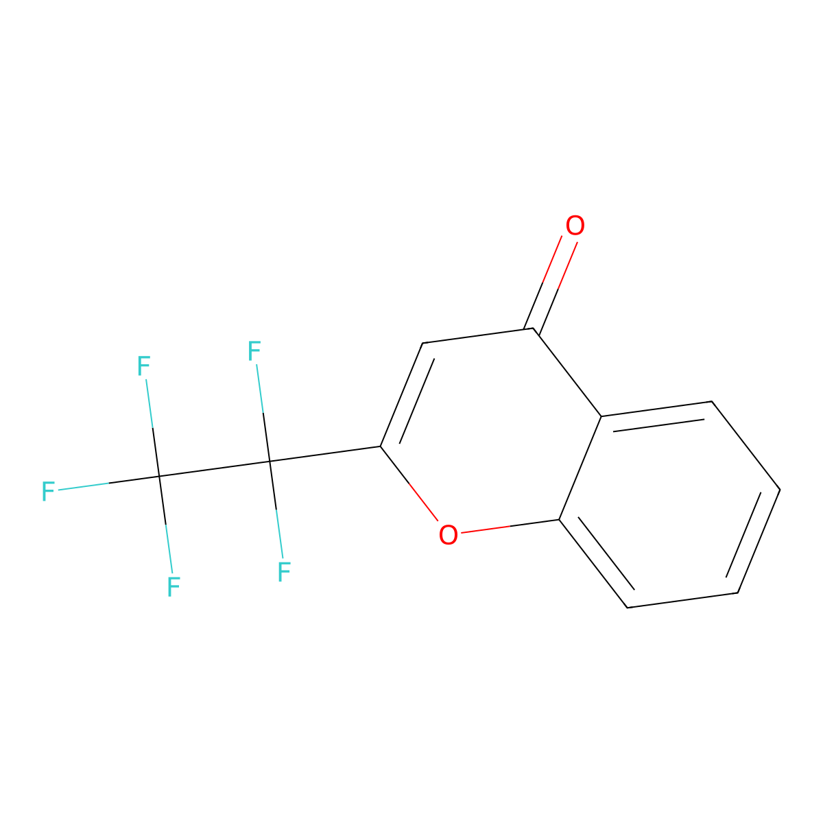 2-(1,1,2,2,2-Pentafluoroethyl)chromen-4-one molecular structure, CAS 327156-05-8