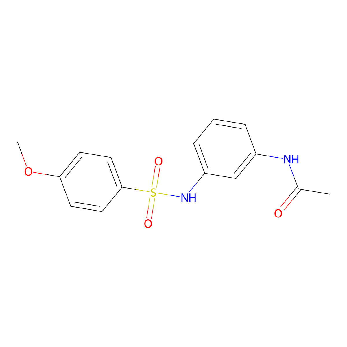N-(3-{[(4-methoxyphenyl)sulfonyl]amino}phenyl)acetamide molecular structure, CAS 327168-49-0