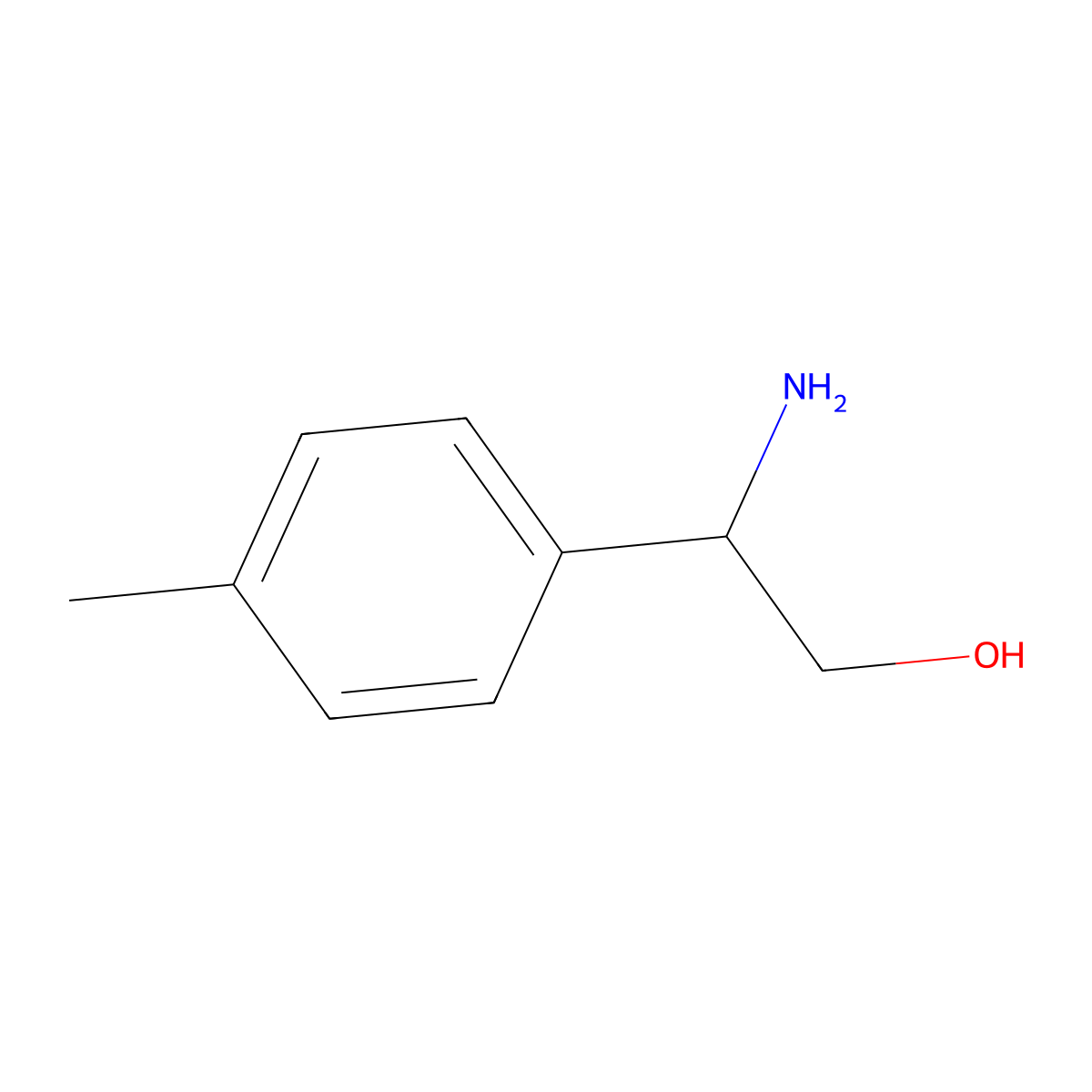 (S)-2-Amino-2-(p-tolyl)ethanol molecular structure, CAS 327183-90-4