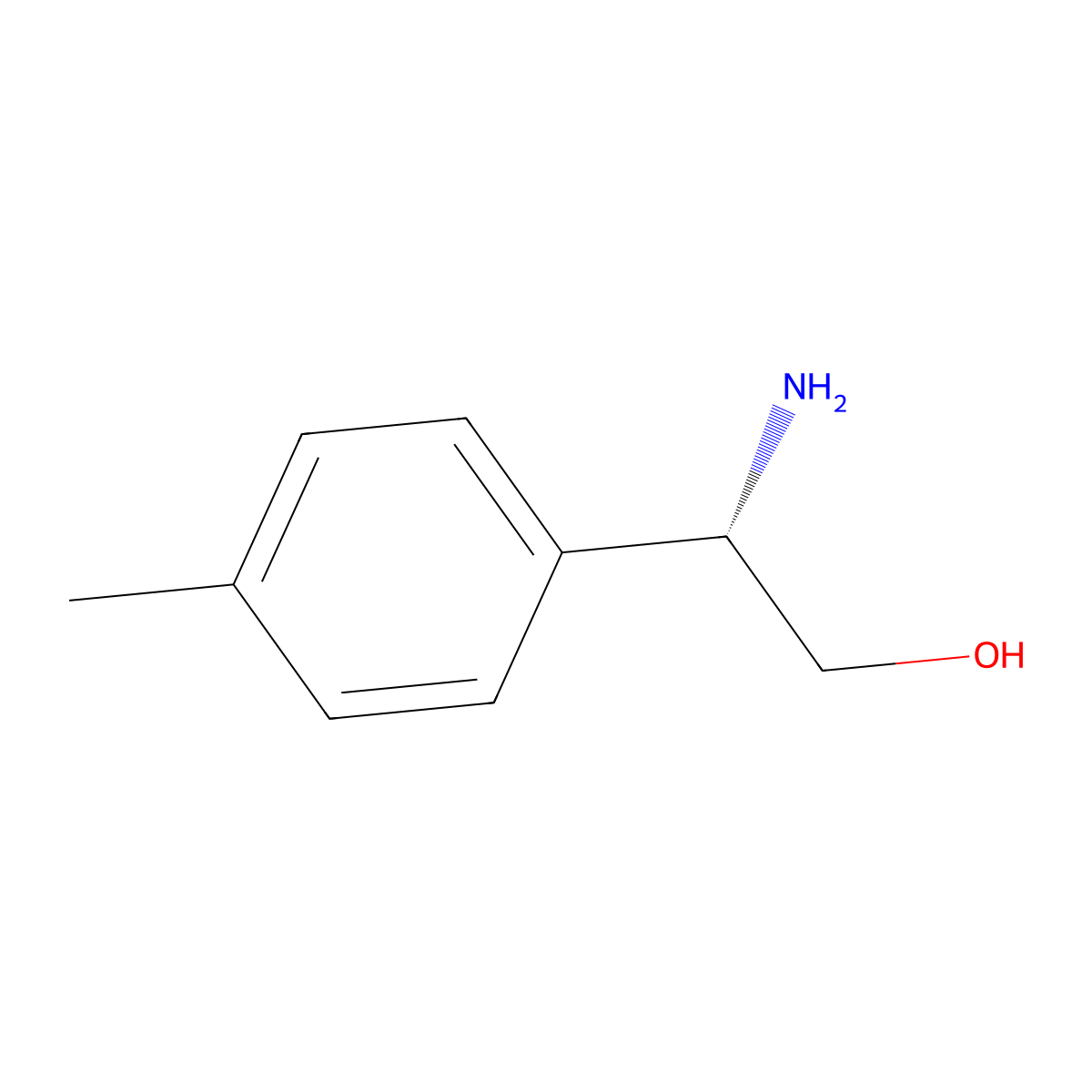 (S)-2-Amino-2-(p-tolyl)ethanol molecular structure, CAS 327183-90-4