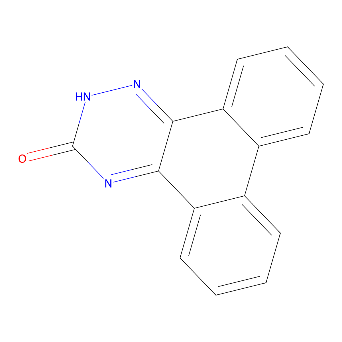 1,2,4-Triazatriphenylen-3-ol molecular structure, CAS 32723-14-1
