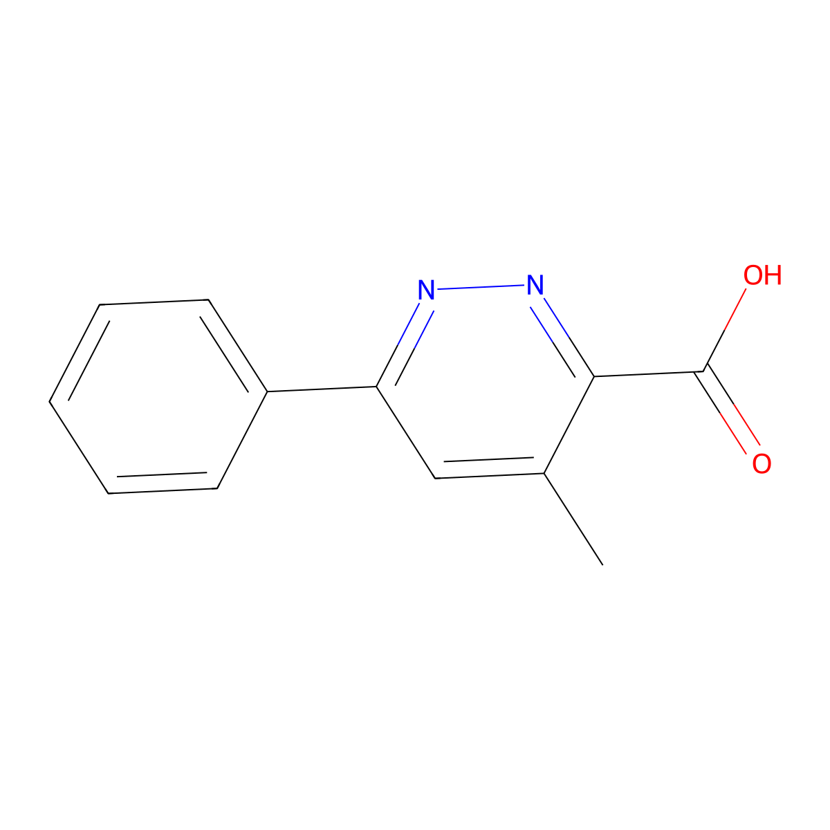 4-Methyl-6-phenylpyridazine-3-carboxylic Acid molecular structure, CAS 32723-54-9