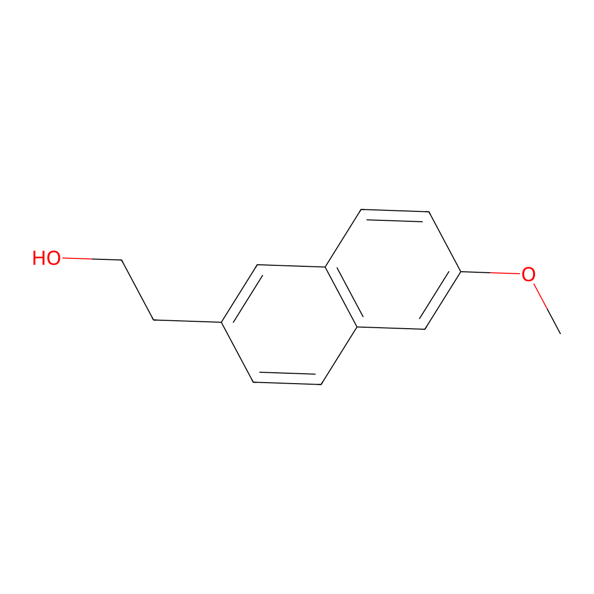 2-(6-Methoxynaphthalen-2-yl)ethanol molecular structure, CAS 32725-05-6