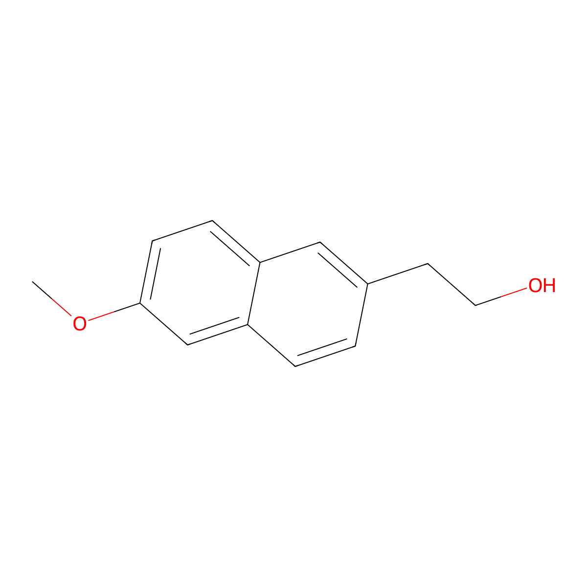 2-(6-Methoxynaphthalen-2-yl)ethanol molecular structure, CAS 32725-05-6