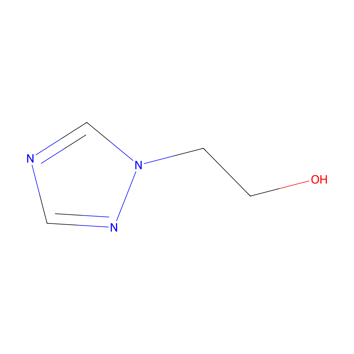 1H-1,2,4-Triazole-1-ethanol molecular structure, CAS 3273-14-1