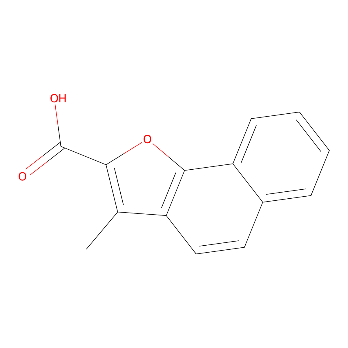 3-Methylnaphtho[1,2-b]furan-2-carboxylic acid molecular structure, CAS 32730-10-2