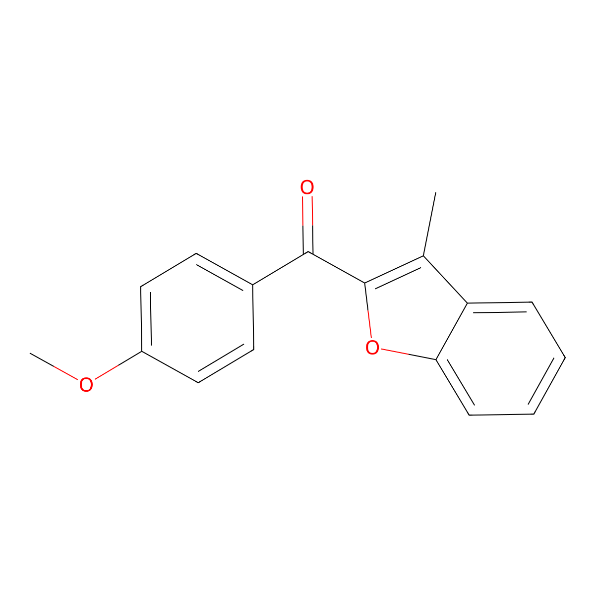 (4-Methoxyphenyl)(3-methyl-1-benzofuran-2-yl)methanone molecular structure, CAS 32730-15-7