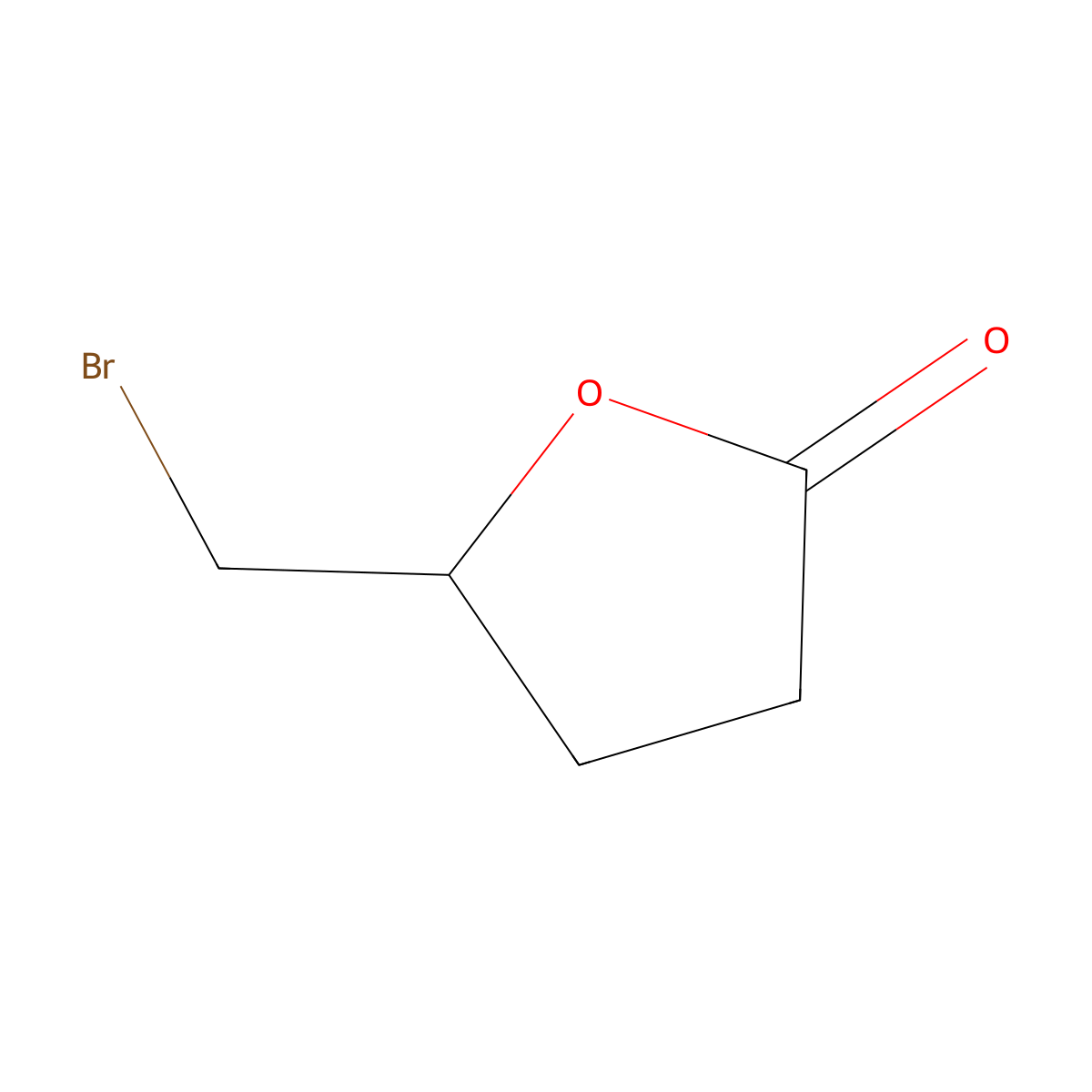 5-(Bromomethyl)dihydrofuran-2(3H)-one molecular structure, CAS 32730-32-8