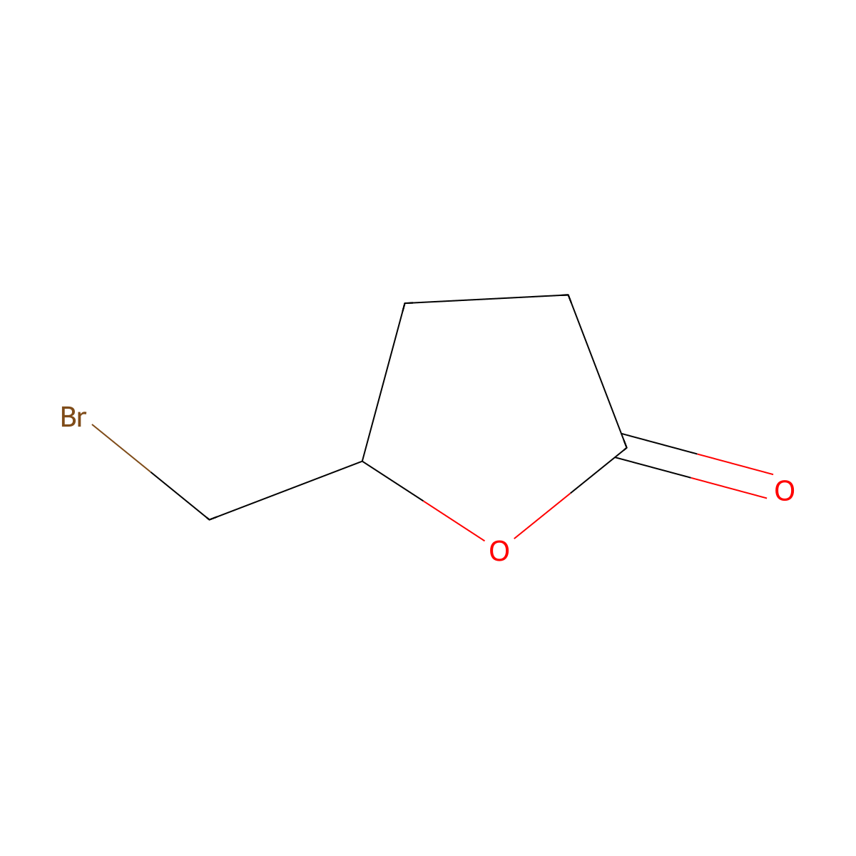 5-(Bromomethyl)dihydrofuran-2(3H)-one molecular structure, CAS 32730-32-8