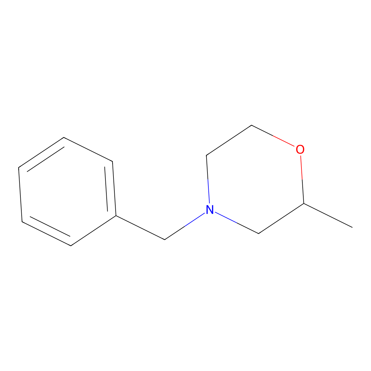 4-Benzyl-2-methylmorpholine molecular structure, CAS 32730-38-4