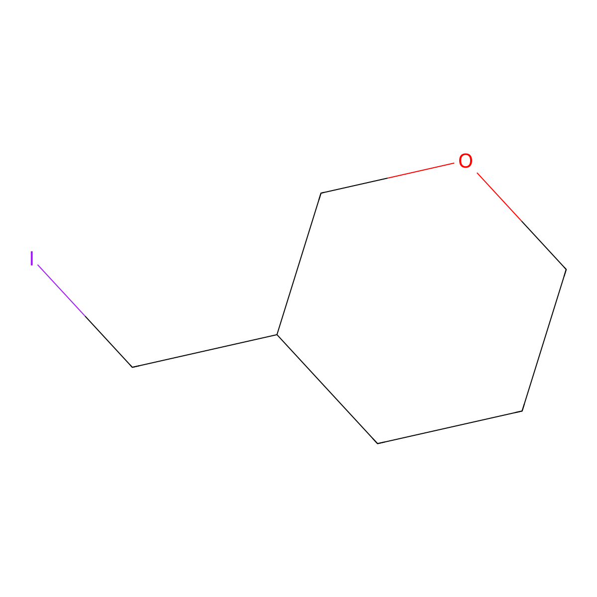 3-(Iodomethyl)oxane molecular structure, CAS 32730-60-2