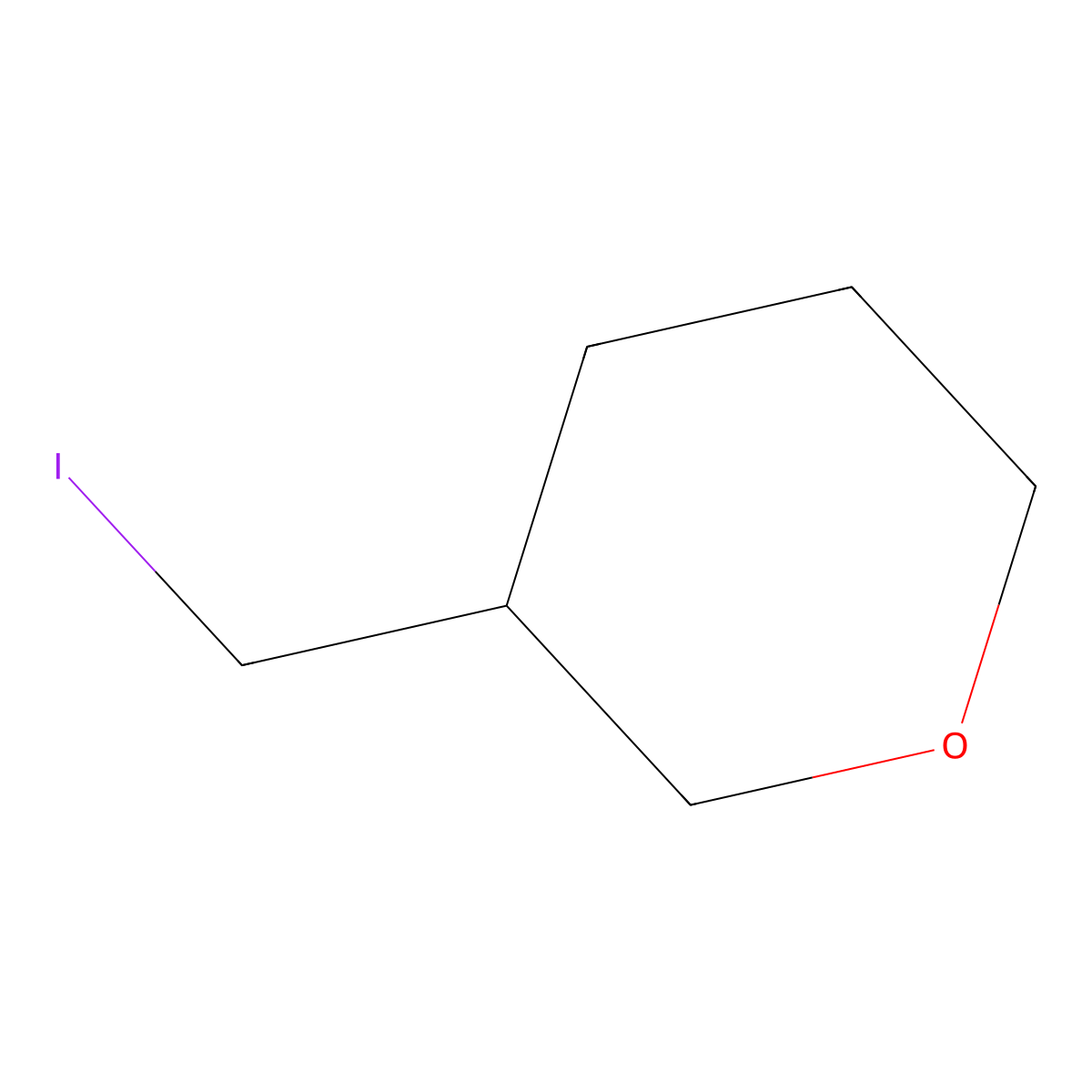 3-(Iodomethyl)oxane molecular structure, CAS 32730-60-2