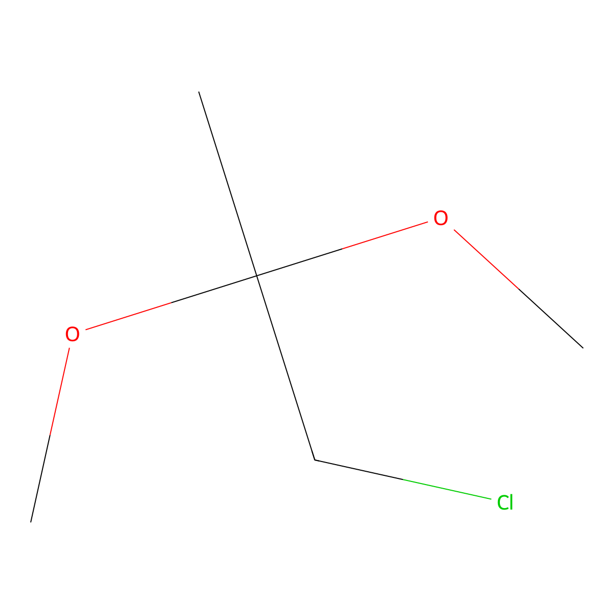 1-Chloro-2,2-dimethoxypropane molecular structure, CAS 32730-70-4