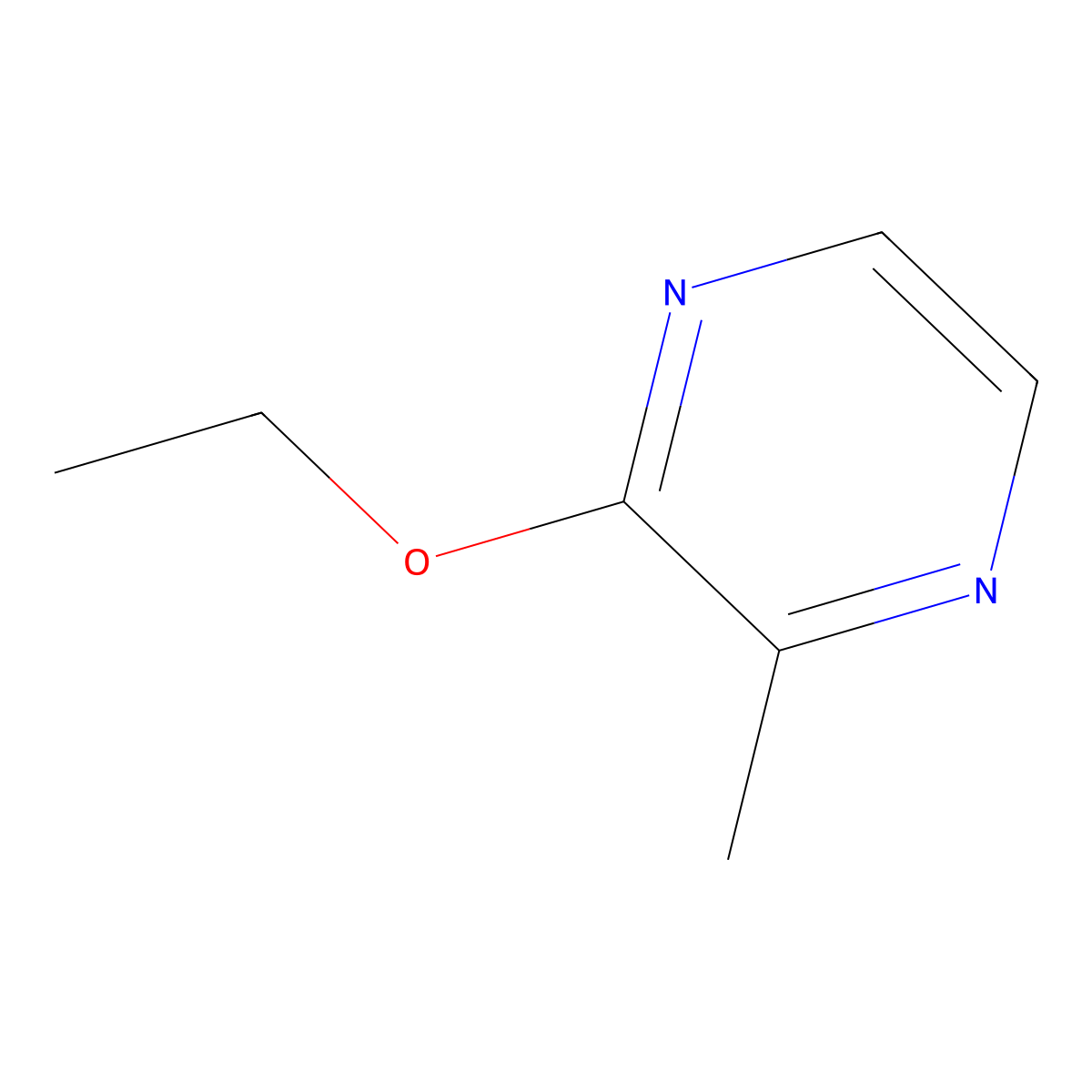 2-Ethoxy-3-methylpyrazine molecular structure, CAS 32737-14-7