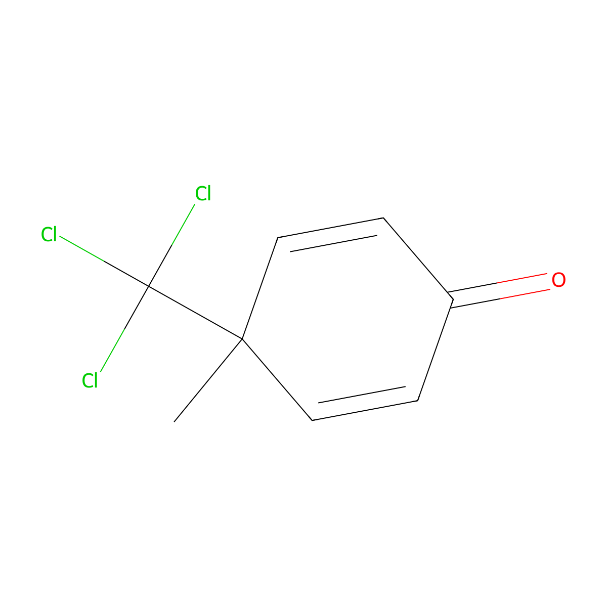4-Methyl-4-(trichloromethyl)cyclohexa-2,5-dien-1-one molecular structure, CAS 3274-12-2