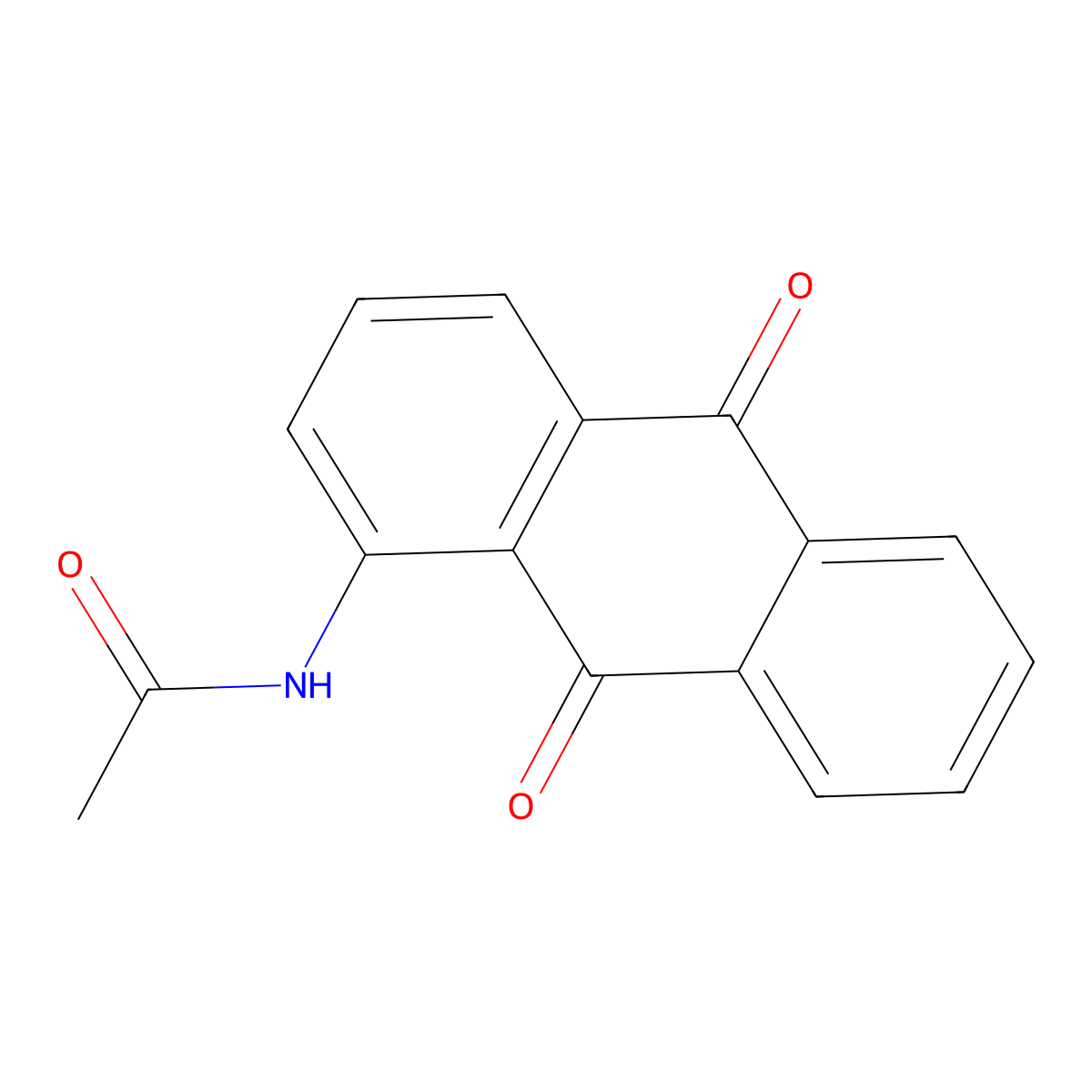 N-Anthraquinon-1-ylacetamide molecular structure, CAS 3274-19-9