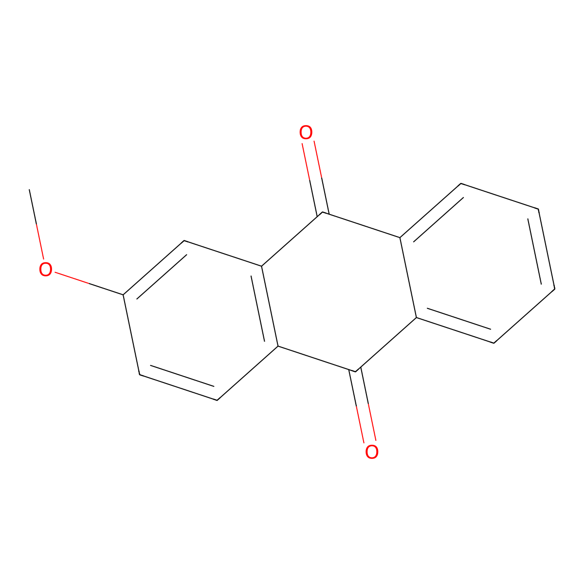 2-Methoxyanthraquinone molecular structure, CAS 3274-20-2