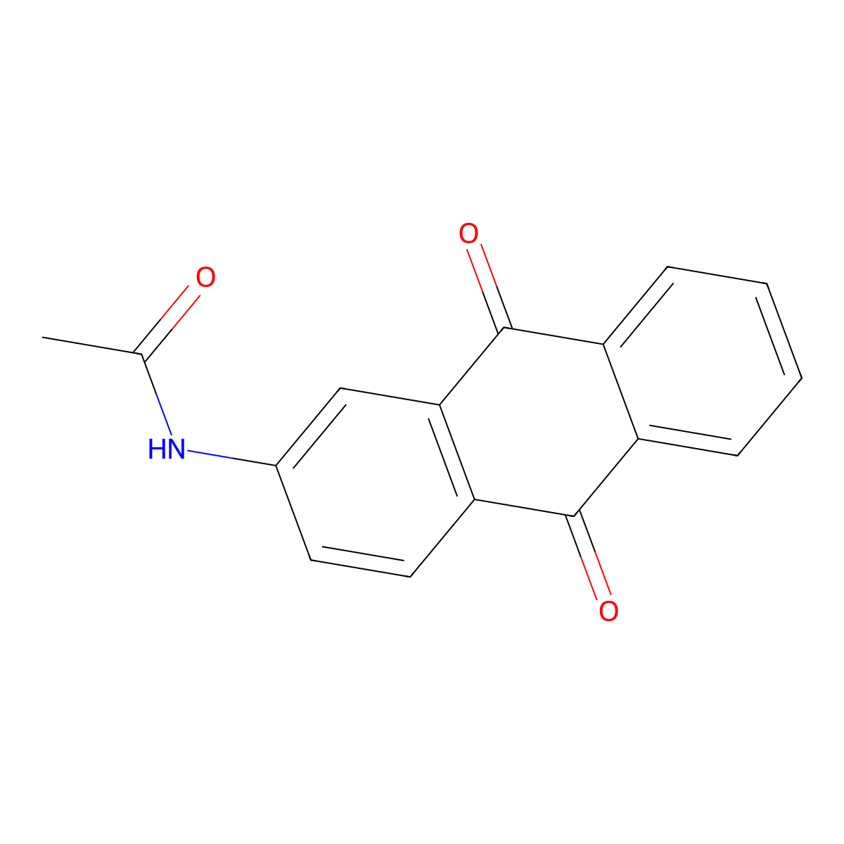 Anthraquinone, 2-acetamido- molecular structure, CAS 3274-22-4