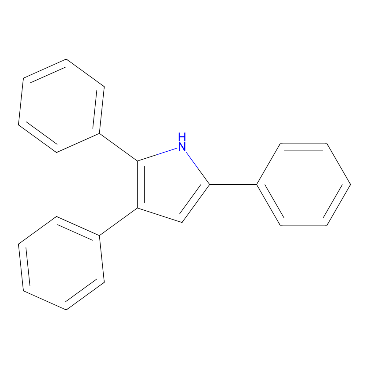 2,3,5-Triphenyl-1H-pyrrole molecular structure, CAS 3274-61-1