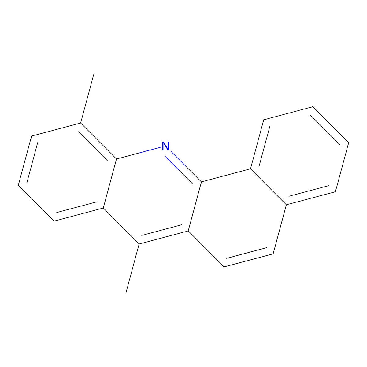 Benz(c)acridine, 7,11-dimethyl- molecular structure, CAS 32740-01-5