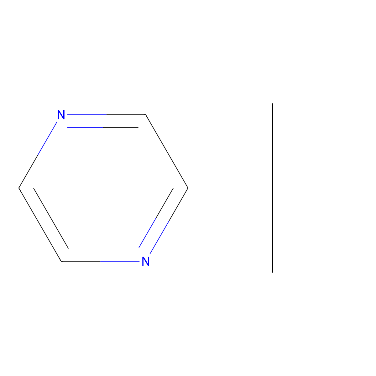 2-tert-Butylpyrazine molecular structure, CAS 32741-11-0