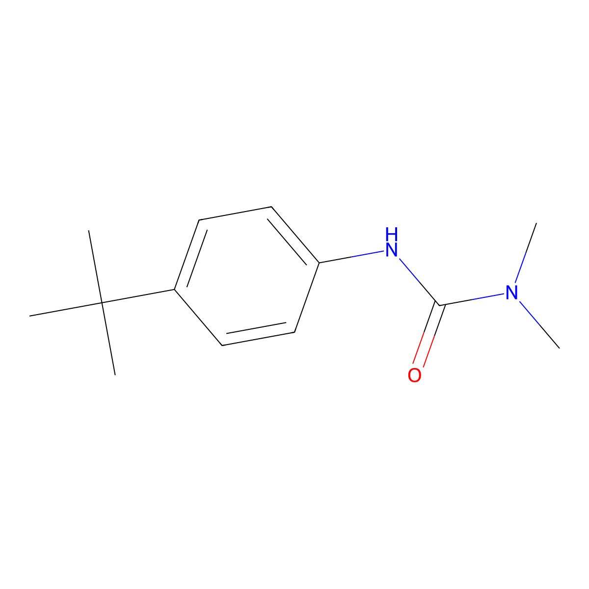 3-(4-tert-Butylphenyl)-1,1-dimethylurea molecular structure, CAS 32745-69-0