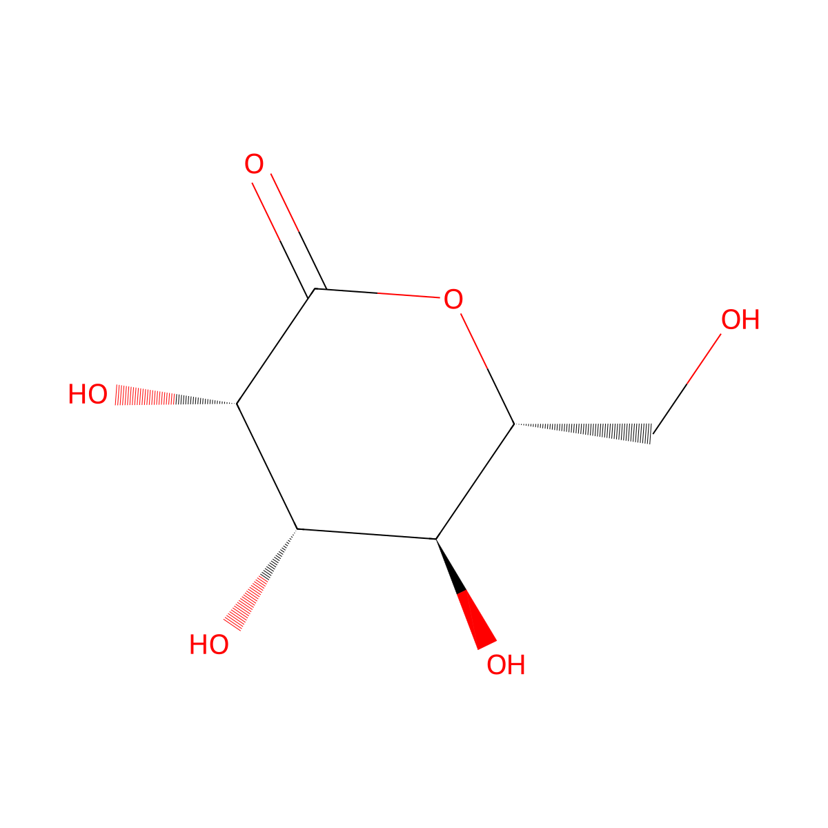 Mannono-1,5-lactone molecular structure, CAS 32746-79-5