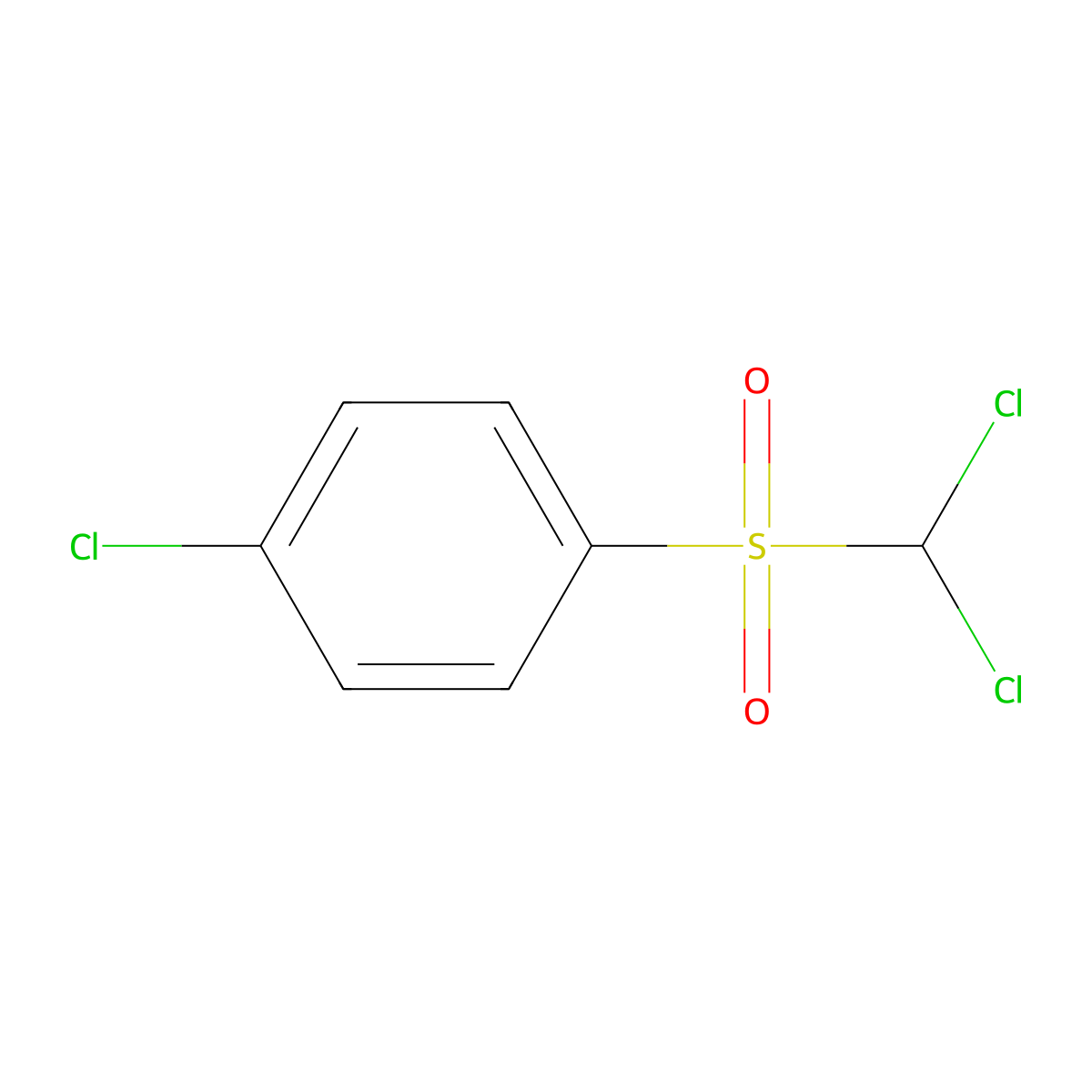 1-Chloro-4-[(dichloromethyl)sulfonyl]benzene molecular structure, CAS 32748-30-4