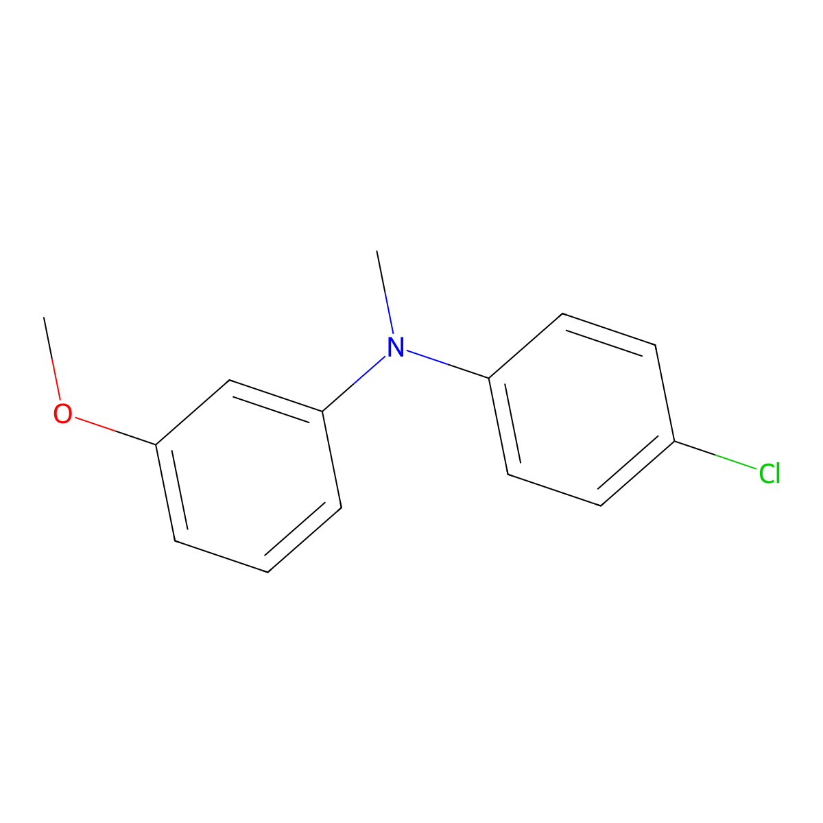 N-(4-Chlorophenyl)-3-methoxy-N-methylaniline molecular structure, CAS 32749-40-9