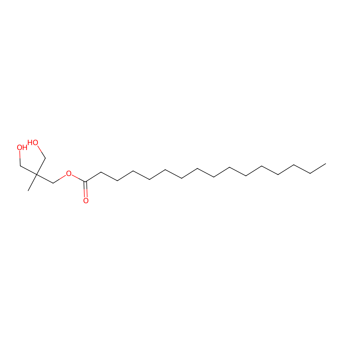 3-Hydroxy-2-(hydroxymethyl)-2-methylpropyl palmitate molecular structure, CAS 32750-68-8