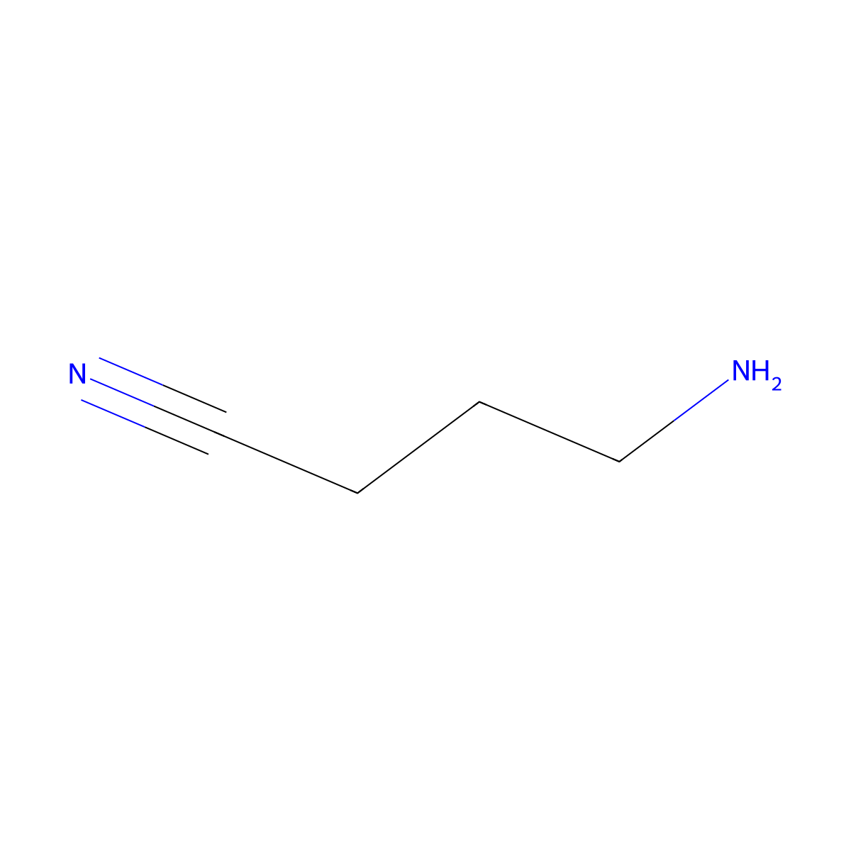 4-Aminobutanenitrile molecular structure, CAS 32754-99-7