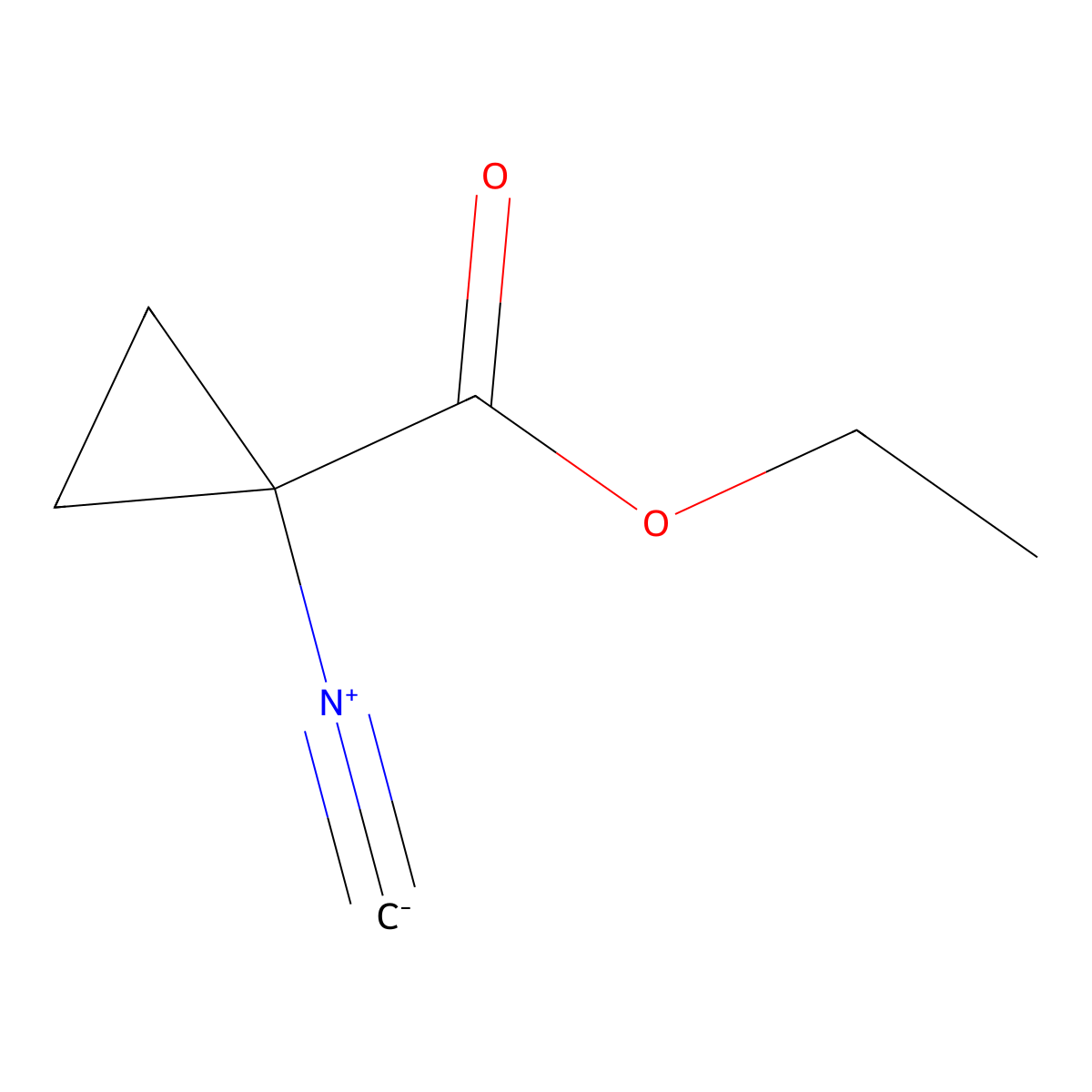 Ethyl-(1-isocyanocyclopropyl)-carboxylate molecular structure, CAS 32755-45-6