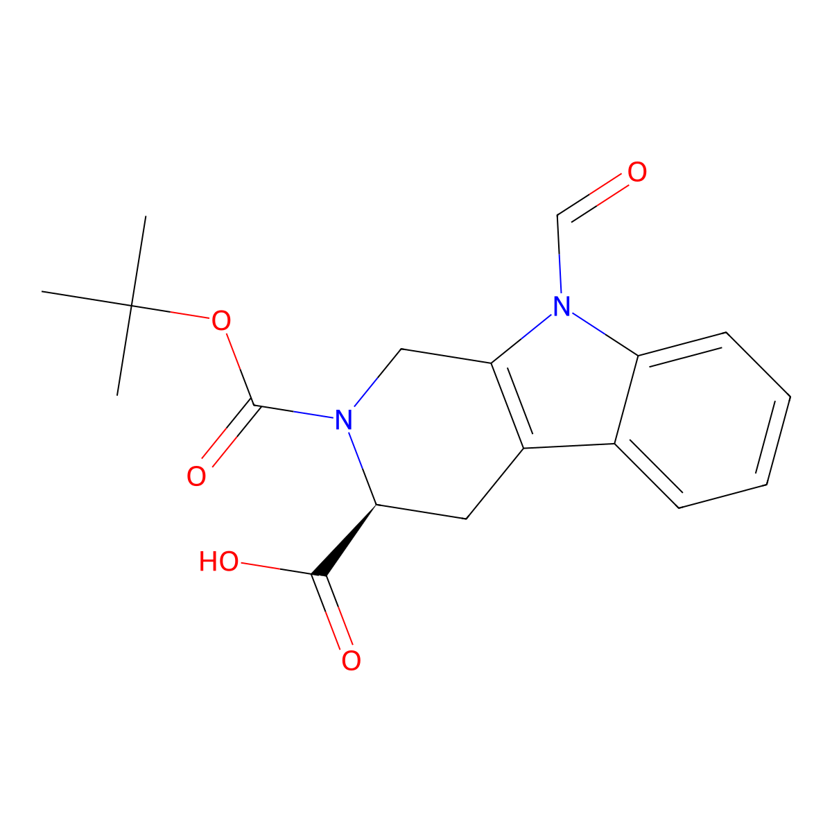 Boc-Tpi(For)-OH molecular structure, CAS 327603-46-3