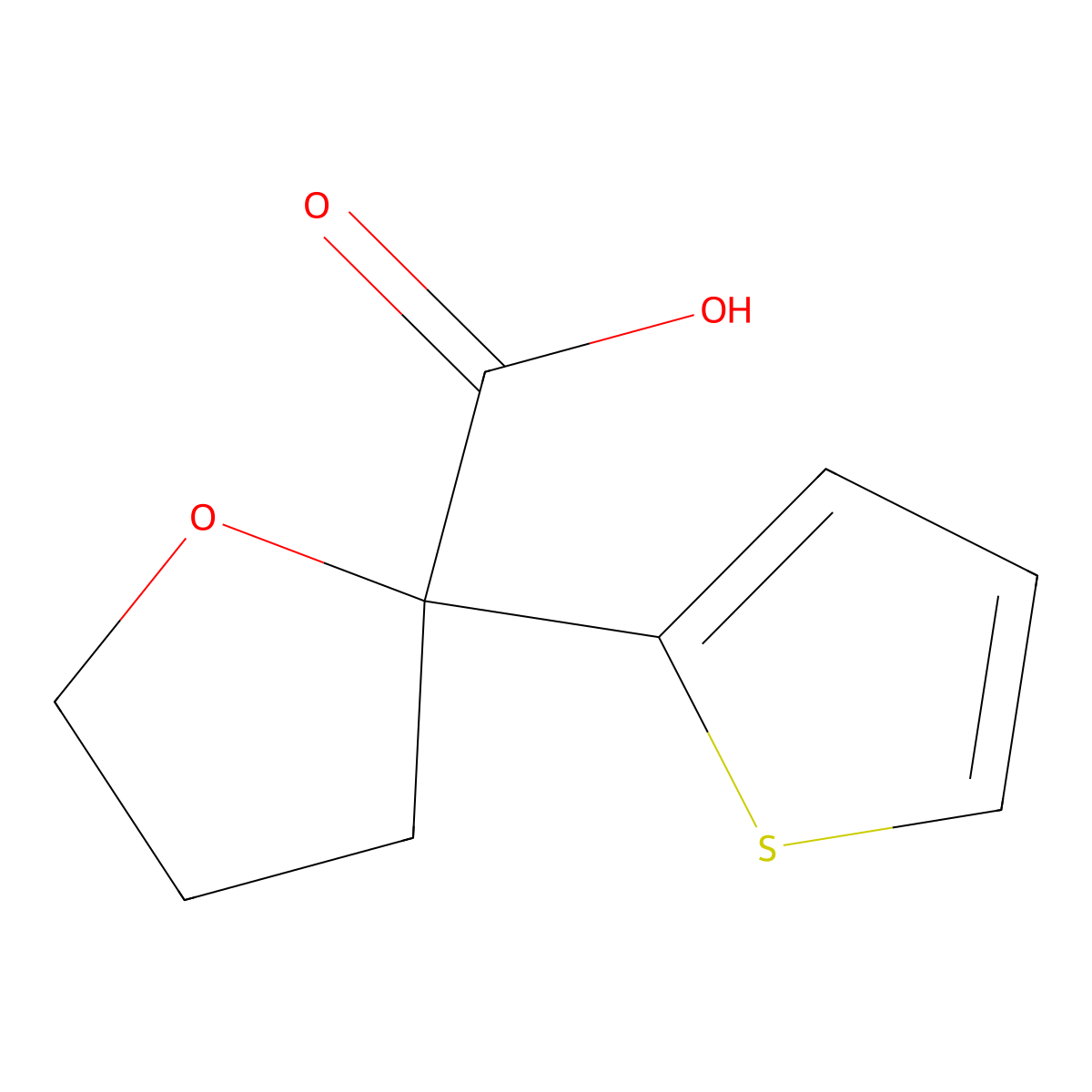 2-(Thiophen-2-yl)oxolane-2-carboxylic acid molecular structure, CAS 327617-80-1