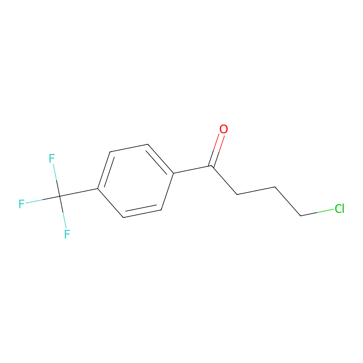 4-Chloro-1-oxo-1-(4-trifluoromethylphenyl)butane molecular structure, CAS 327617-82-3