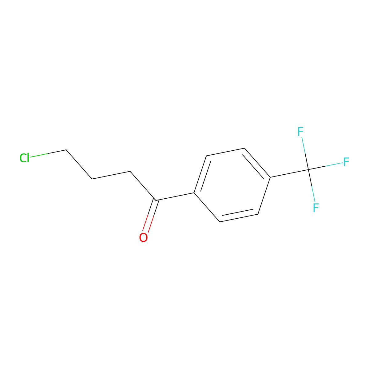 4-Chloro-1-oxo-1-(4-trifluoromethylphenyl)butane molecular structure, CAS 327617-82-3