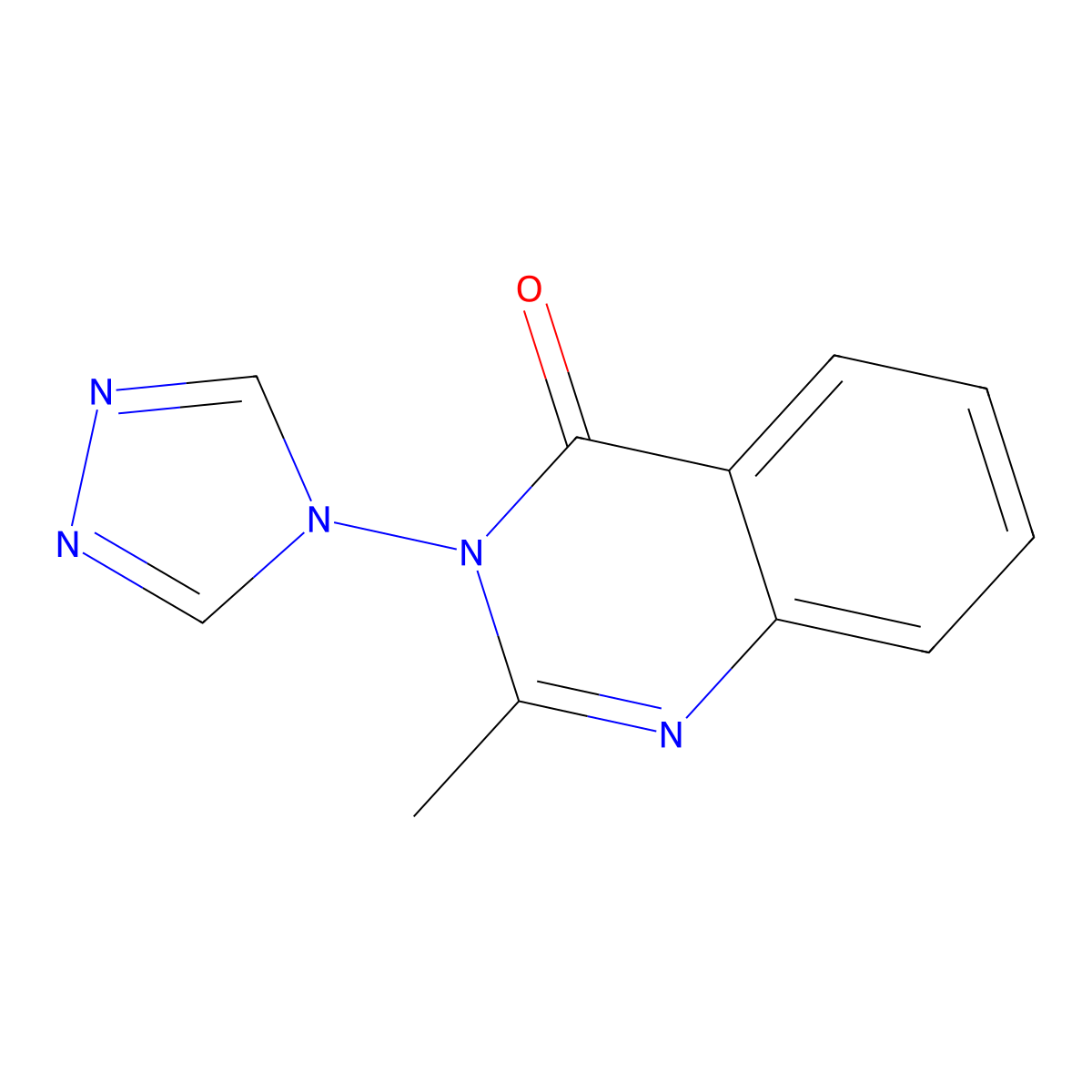 2-methyl-3-(4H-1,2,4-triazol-4-yl)quinazolin-4(3H)-one molecular structure, CAS 327624-49-7
