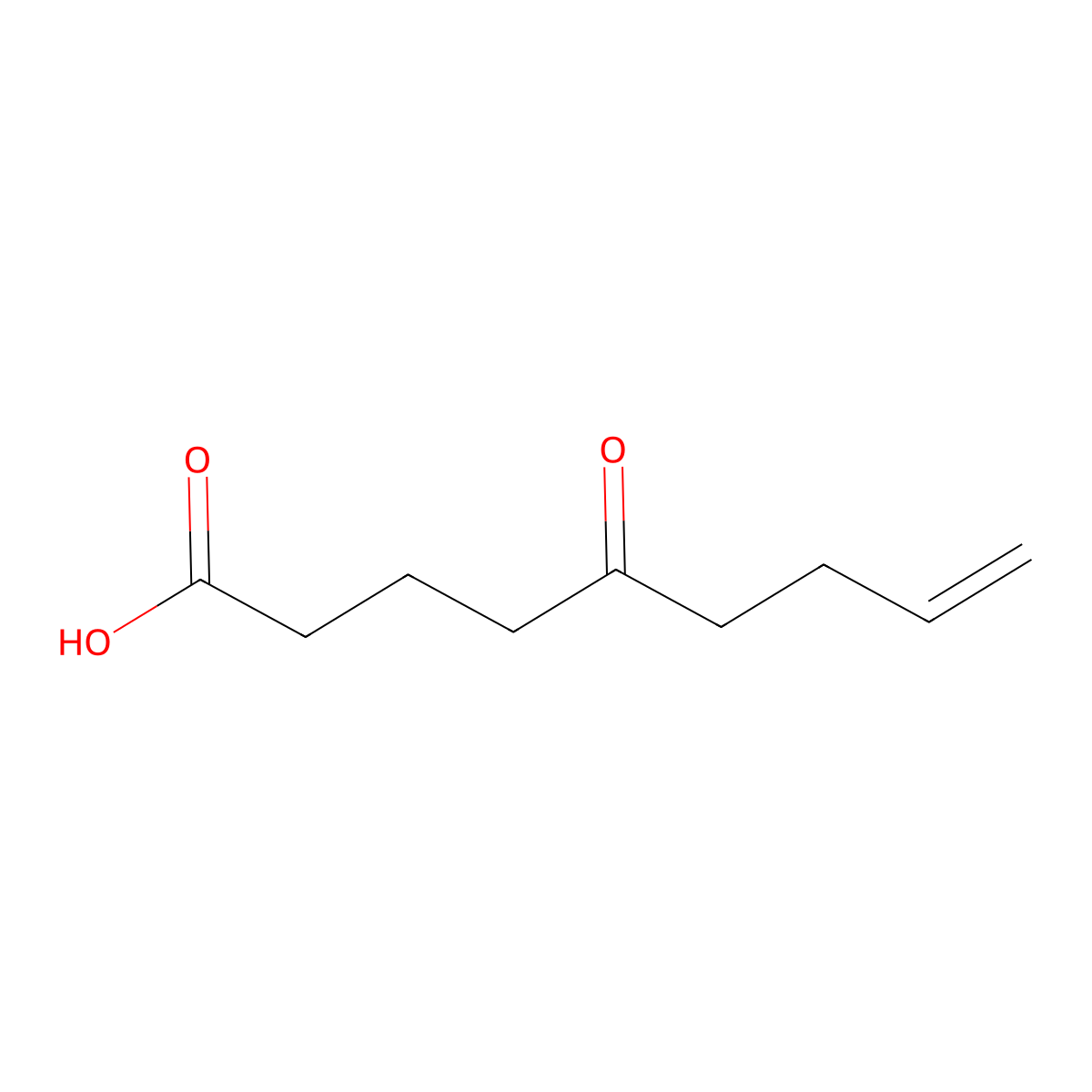 5-Oxonon-8-enoic acid molecular structure, CAS 32764-92-4