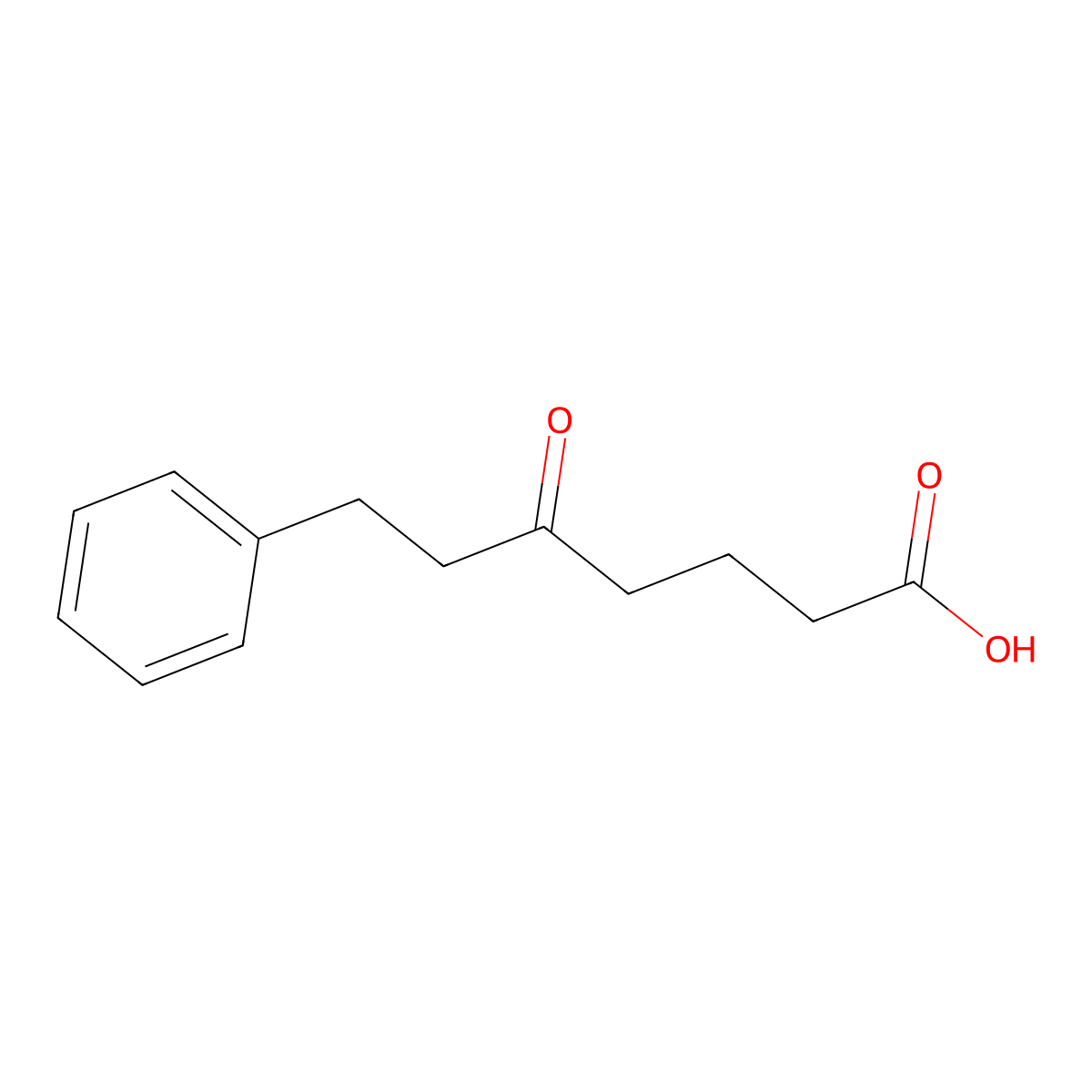 5-Oxo-7-phenylheptanoic acid molecular structure, CAS 32764-94-6