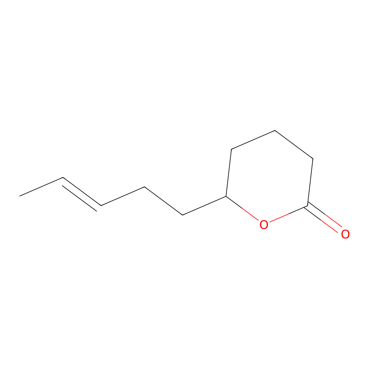 8-Decen-5-olide molecular structure, CAS 32764-98-0