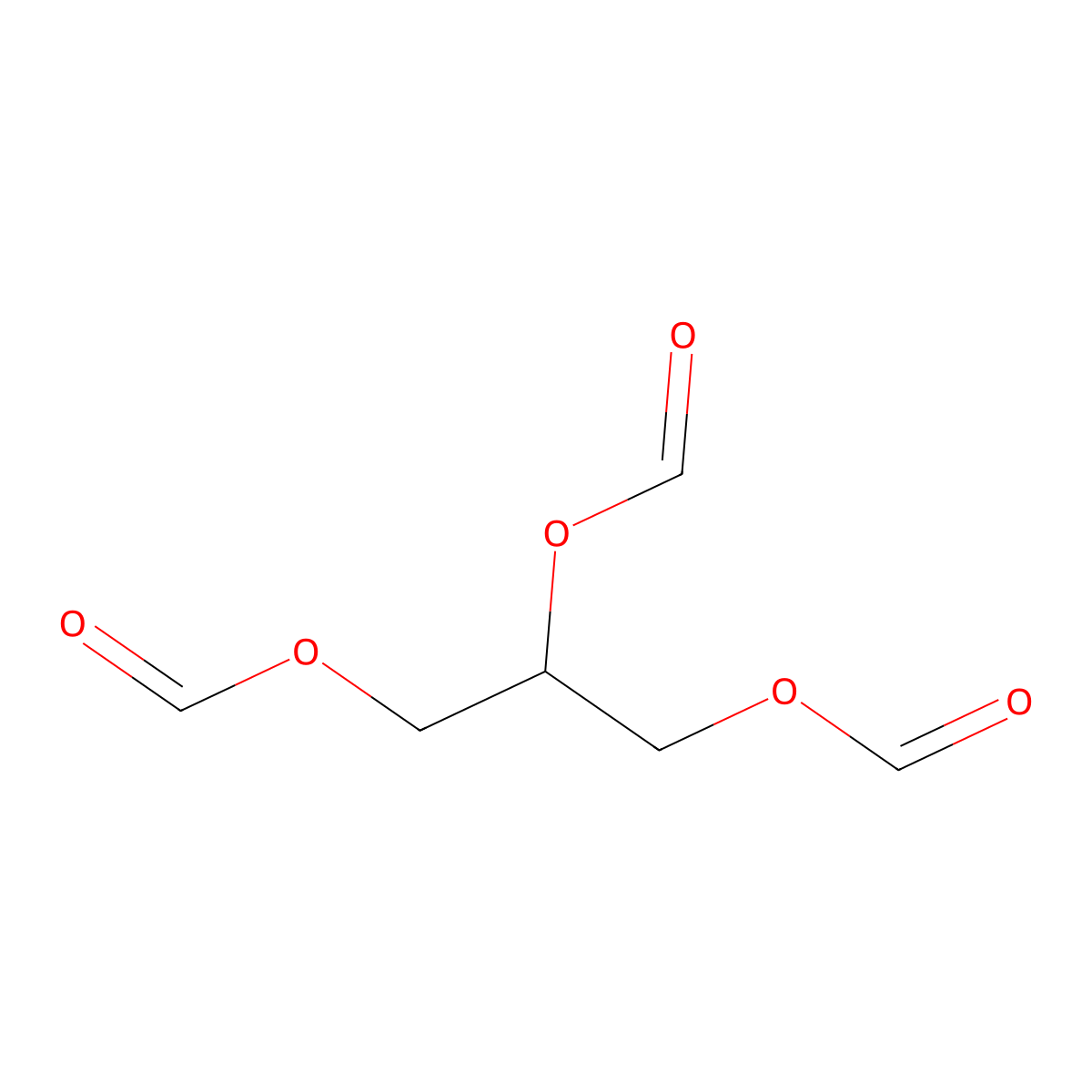 Triglyceride molecular structure, CAS 32765-69-8
