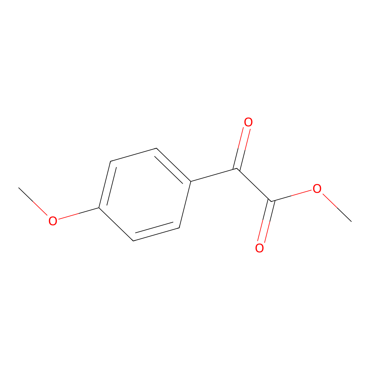 Methyl 2-(4-methoxyphenyl)-2-oxoacetate molecular structure, CAS 32766-61-3