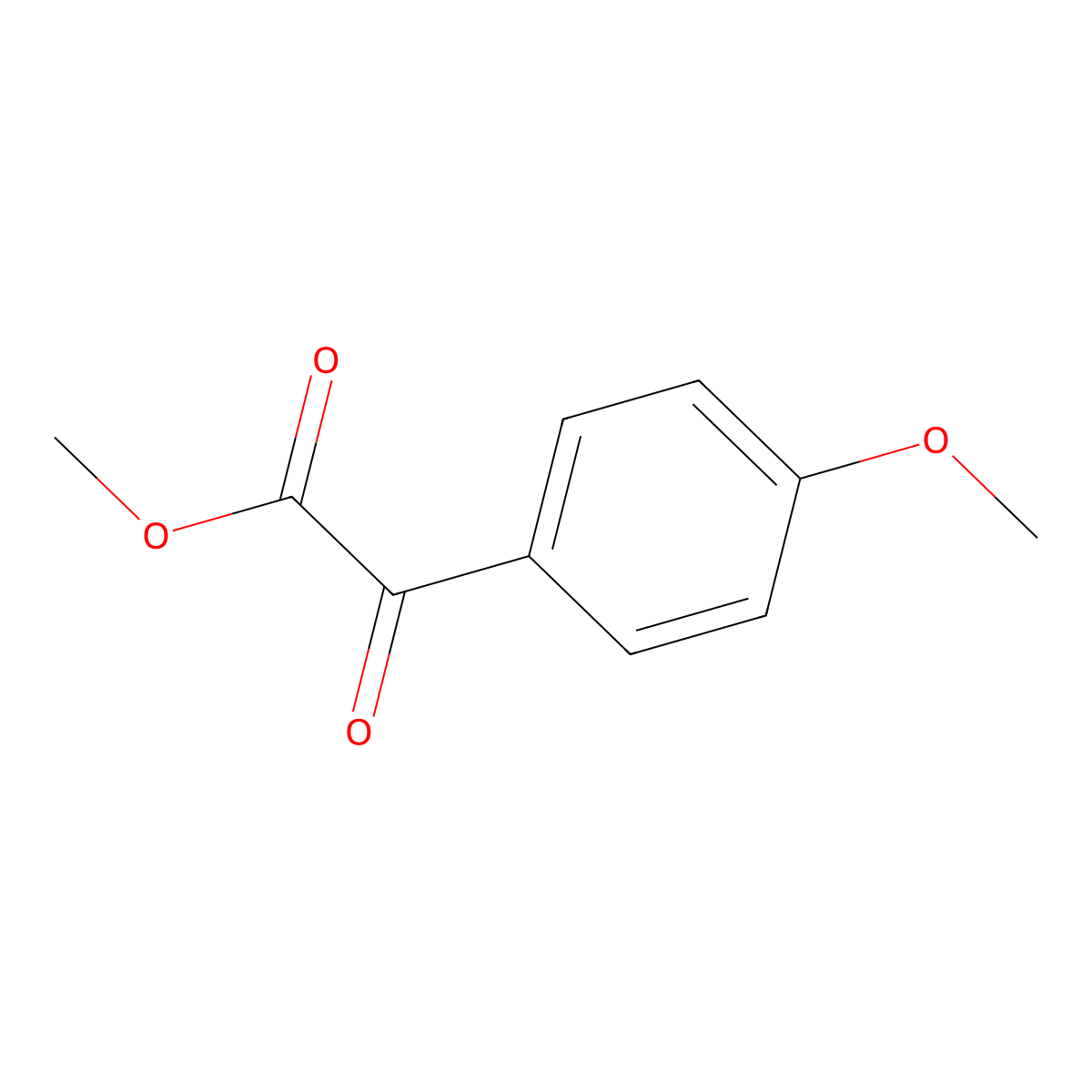 Methyl 2-(4-methoxyphenyl)-2-oxoacetate molecular structure, CAS 32766-61-3