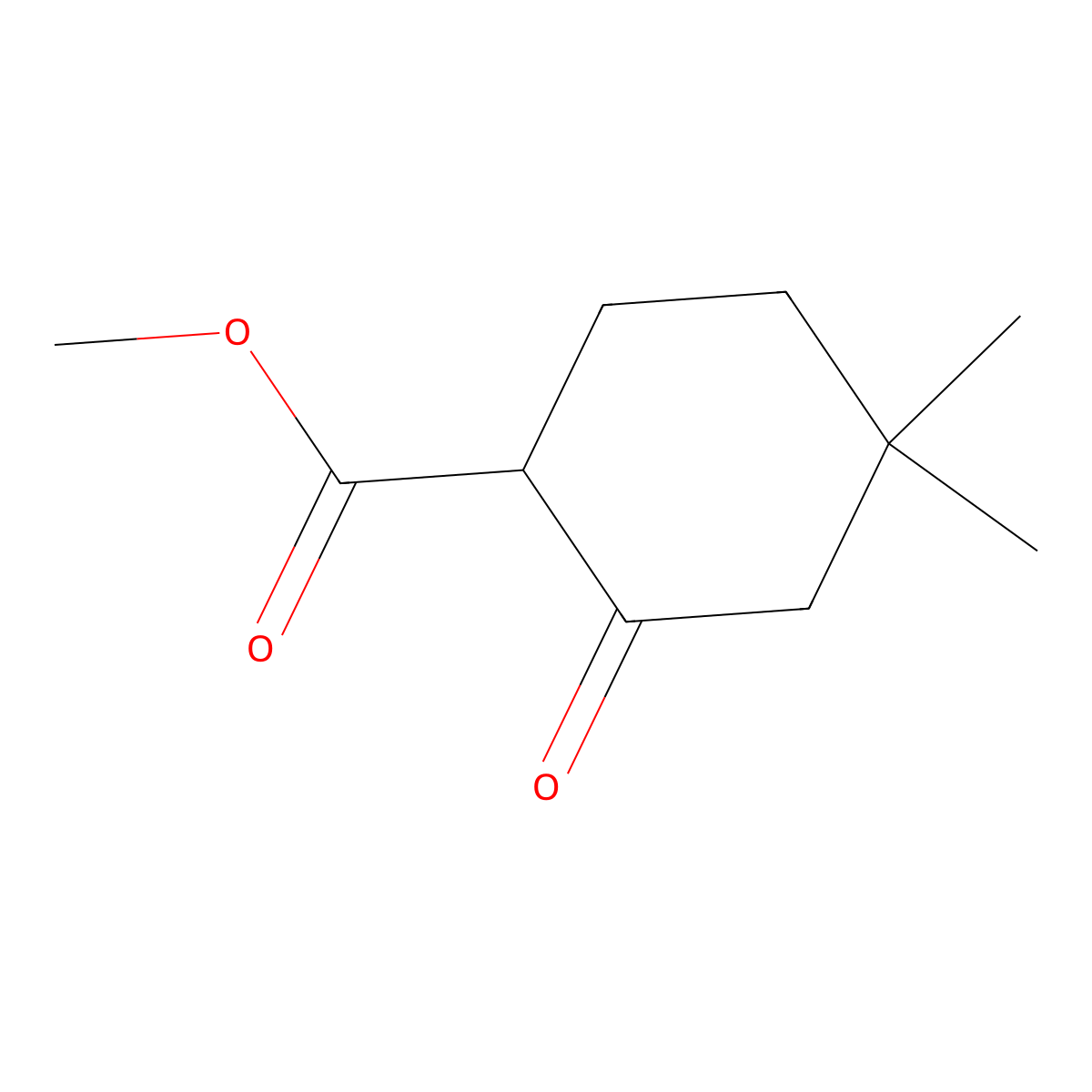 Methyl 4,4-dimethyl-2-oxocyclohexane-1-carboxylate molecular structure, CAS 32767-46-7