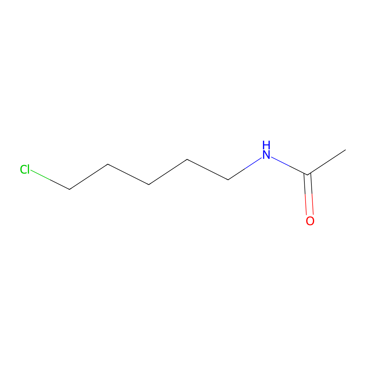N-(5-chloropentyl)acetamide molecular structure, CAS 32769-61-2