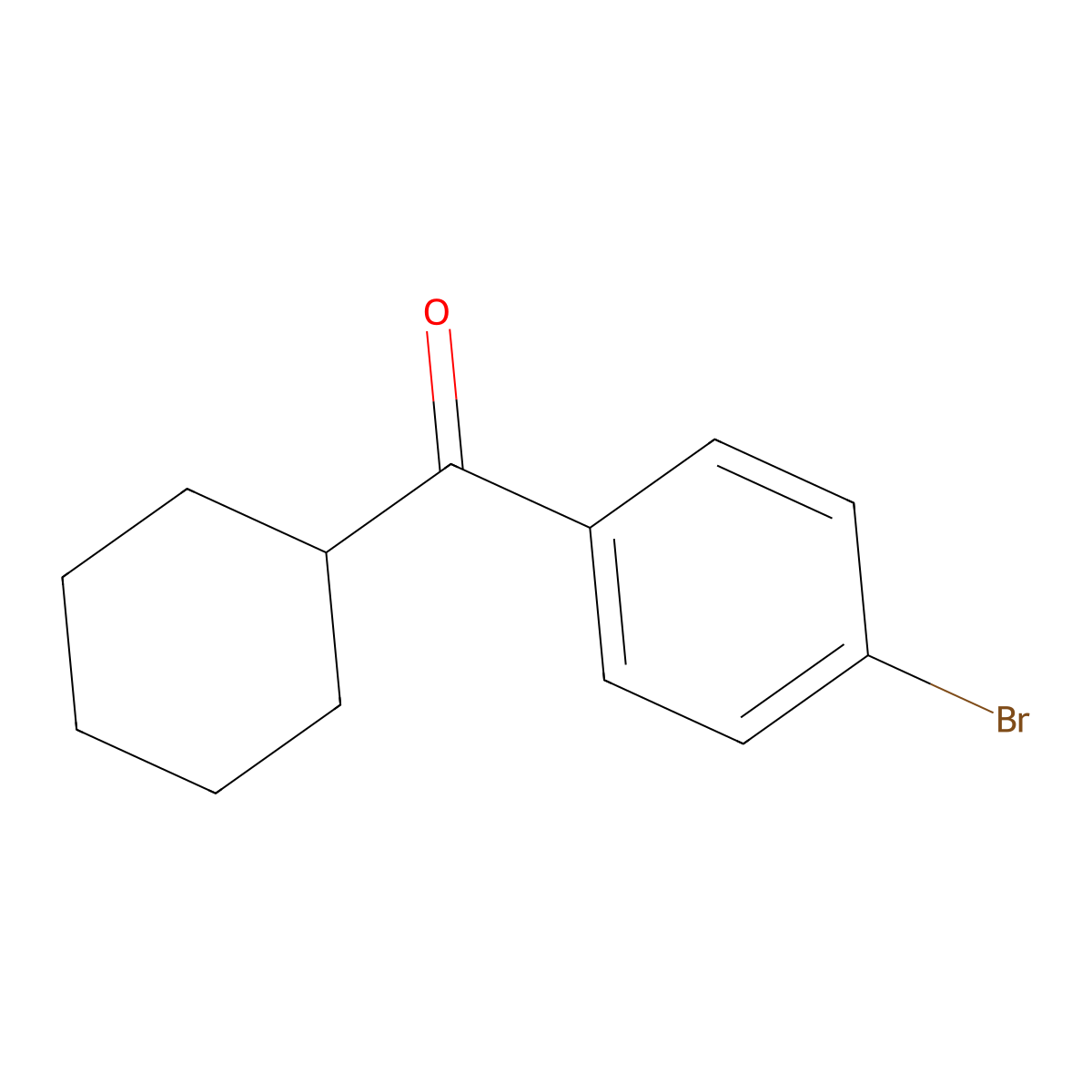 (4-Bromophenyl)(cyclohexyl)methanone molecular structure, CAS 3277-79-0