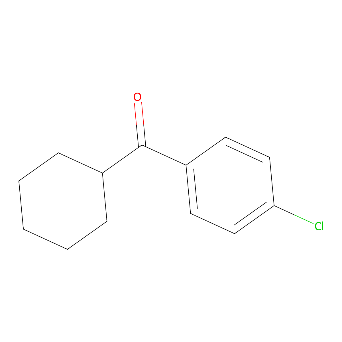 4-Chlorophenyl cyclohexyl ketone molecular structure, CAS 3277-80-3