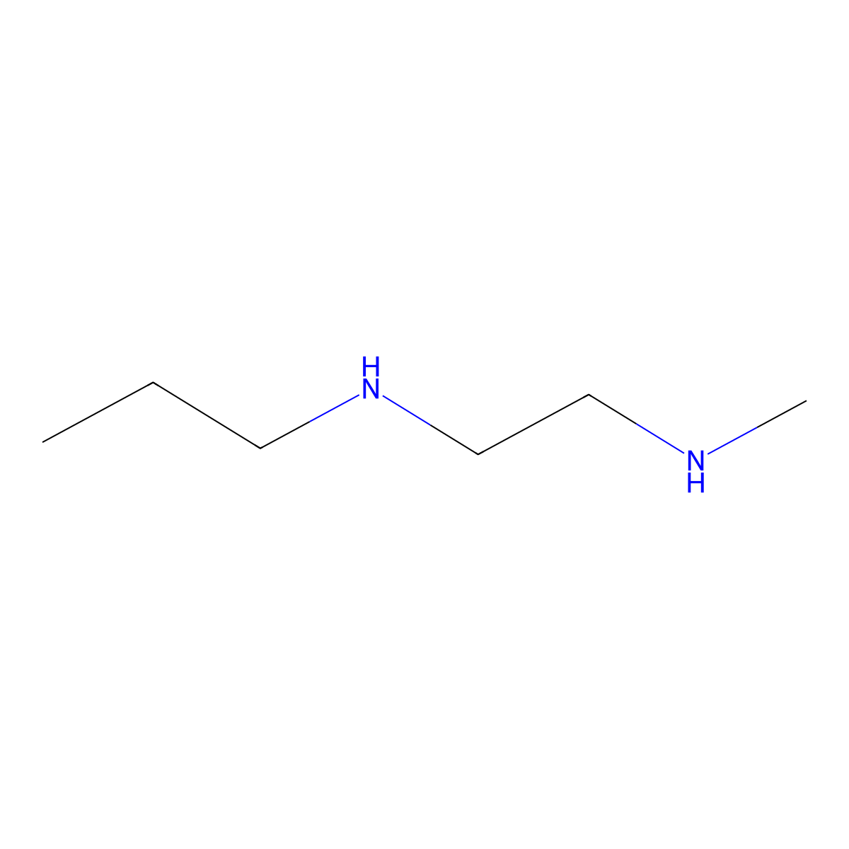 N-Methyl-N'-propyl ethylenediamine molecular structure, CAS 32776-17-3