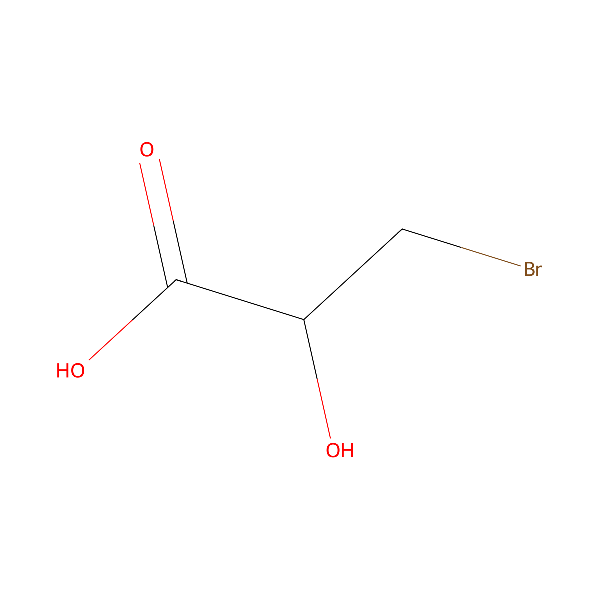 3-Bromolactic acid molecular structure, CAS 32777-03-0